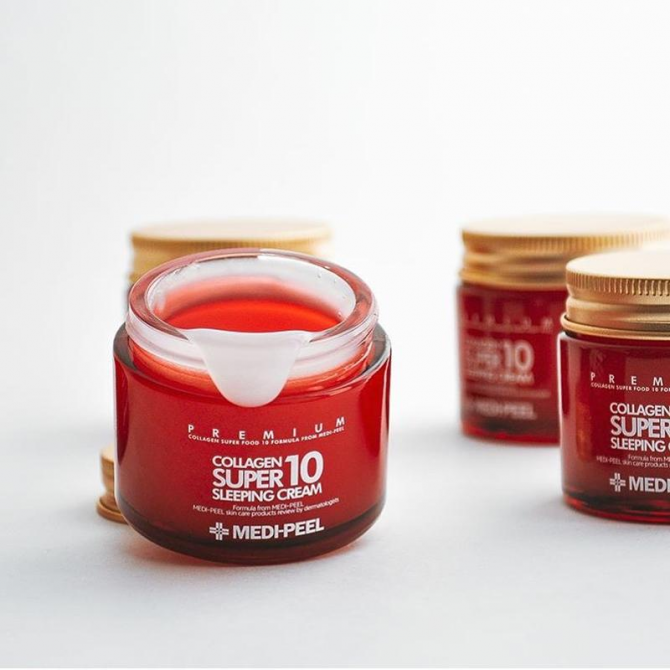 Омолаживающий ночной крем для лица с коллагеном MEDI-PEEL Collagen Super10 Sleeping Cream 70 мл купить в Украине 4