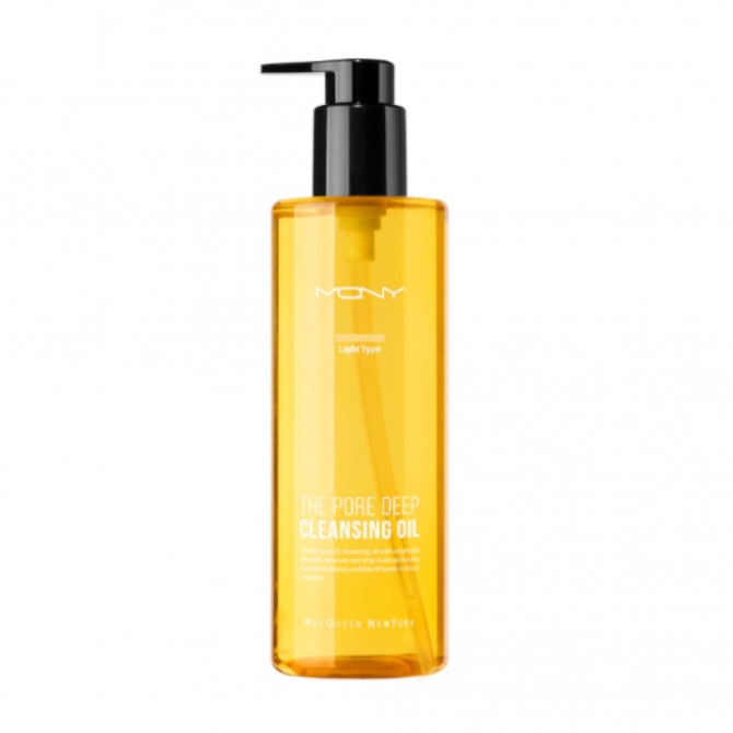 М'яко очищуюча гідрофільна олія MACQUEEN NEW YORK The Pore Deep Cleansing Oil Light 300 мл купити в Україні