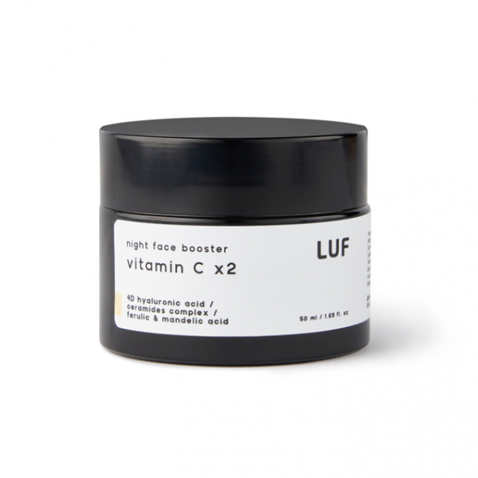 Нічна маска що відновлює з вітаміном C і керамідами LUF Night Face Booster Vitamin Cx2 50 мл купити в Україні