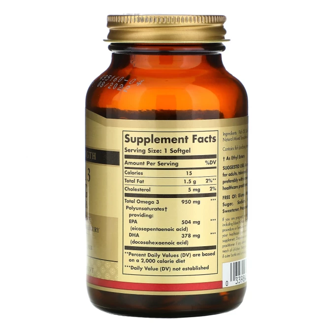 Омега-3 Solgar Omega 3 950 mg EPA & DHA 50 капсул купити в Україні 2