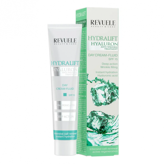 Увлажняющий дневной крем-флюид Revuele Hydralift Hyaluron Day Cream Fluid SPF15 50 мл купить в Украине