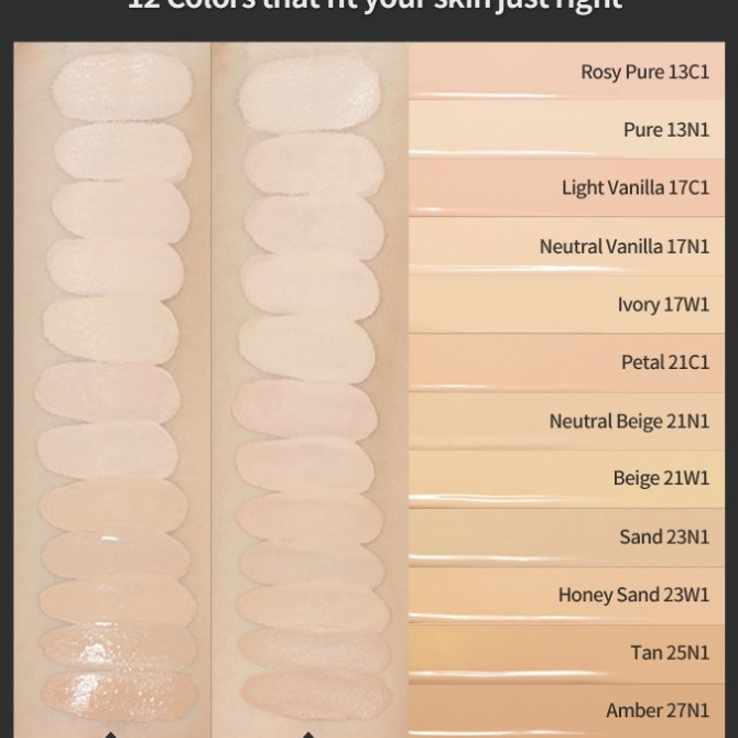 Стойкая тональная основа с матовым финишем ETUDE HOUSE Double Lasting Foundation 21W1 Beige SPF35 PA++ 30 г купить в Украине 5