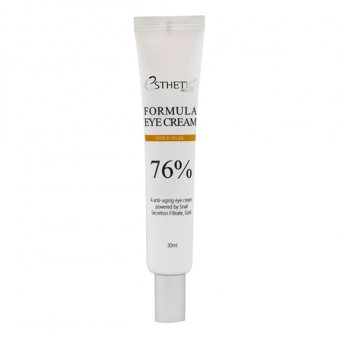 Крем для век с золотом и муцином улитки, ESTHETIC HOUSE, Formula Eye Cream Gold Snail 76%, 30 мл купить в Украине Крем для век с золотом и муцином улитки, ESTHETIC HOUSE, Formula Eye Cream Gold Snail 76%, 30 мл купить в Украине