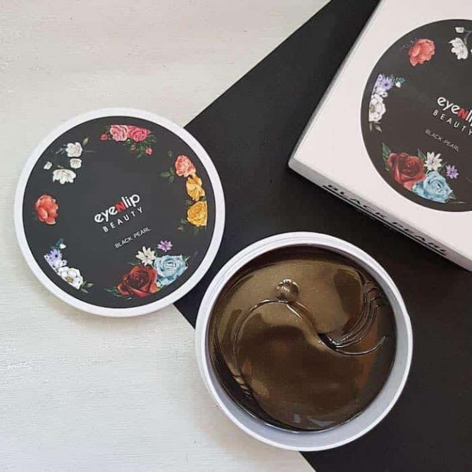 Гідрогелеві патчі з чорним перлами EYENLIP Black Pearl Hydrogel Eye Patch 60 шт купити в Україні 3