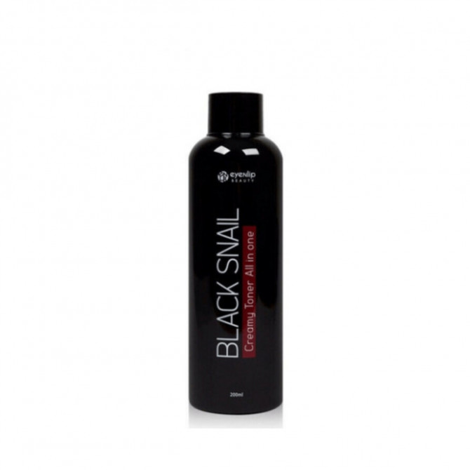 Многофункциональный кремовый тонер с муцином черной улитки, EYENLIP, Black Snail Creamy Toner All In One, 200 мл купить в Украине Многофункциональный кремовый тонер с муцином черной улитки, EYENLIP, Black Snail Creamy Toner All In One, 200 мл купить в Украине