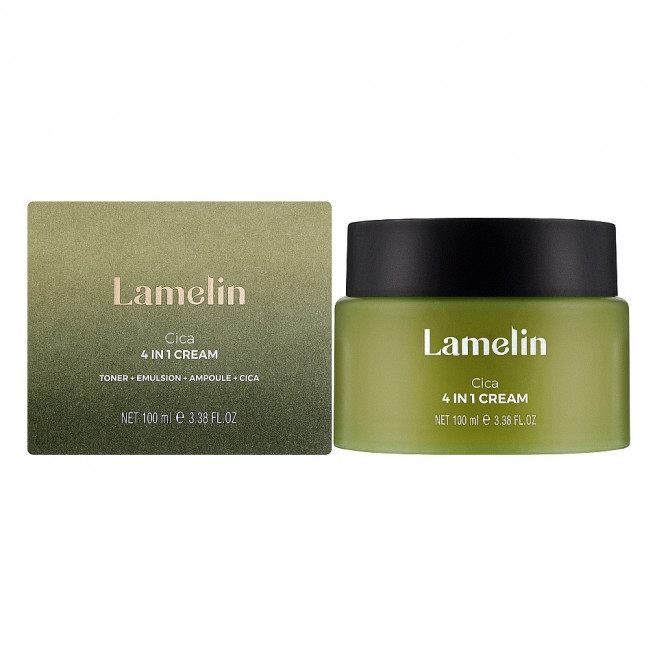 Заспокійливий крем для обличчя з центелою Lamelin Cica 4 in 1 Cream 100 мл купити в Україні