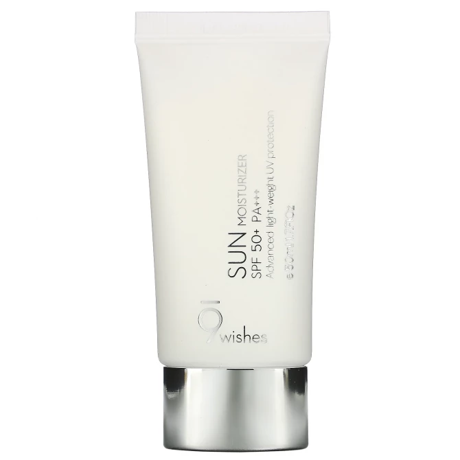 Солнцезащитный увлажняющий крем, 9Wishes, Sun Moisturizer Facial Sun Cream SPF50+++, 50 мл купить в Украине Солнцезащитный увлажняющий крем, 9Wishes, Sun Moisturizer Facial Sun Cream SPF50+++, 50 мл купить в Украине