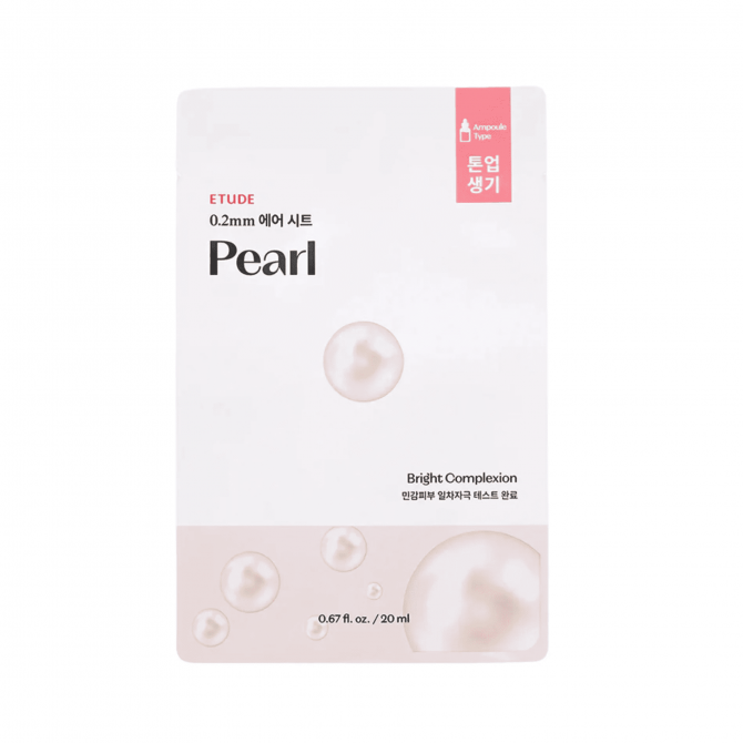 Ультратонкая тканевая маска с экстрактом жемчуга ETUDE HOUSE Therapy Air Mask Pearl купить в Украине