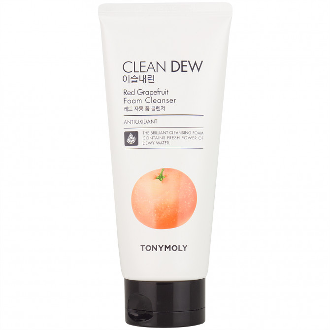 Пенка для умывания с грейпфрутом, TONYMOLY, Clean Dew Foam Cleanser Red Grapefruit, 180 мл купить в Украине Пенка для умывания с грейпфрутом, TONYMOLY, Clean Dew Foam Cleanser Red Grapefruit, 180 мл купить в Украине