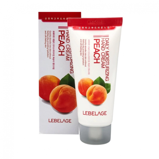 Зволожуючий крем для рук з екстрактом персика LEBELAGE Daily Moisturizing Hand Cream Peach 100 мл купити в Україні 2