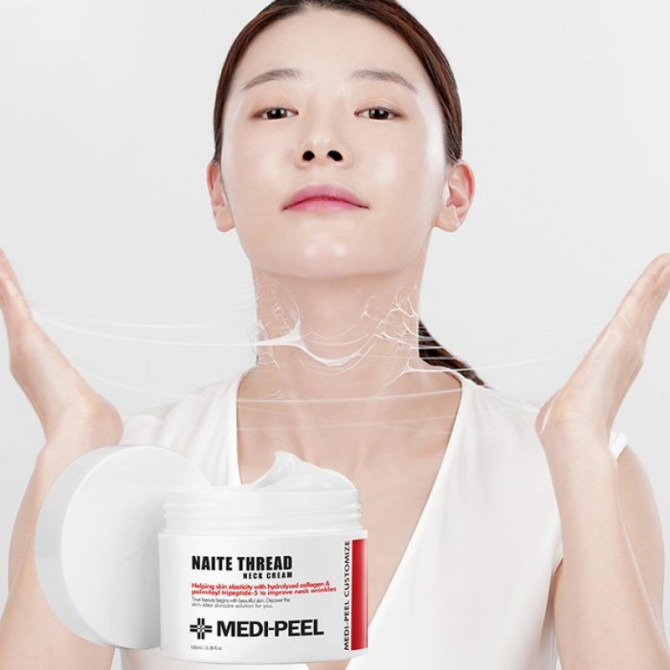 Антивозрастной крем для шеи и декольте MEDI-PEEL Premium Naite Thread Neck Cream 100 мл купить в Украине 2