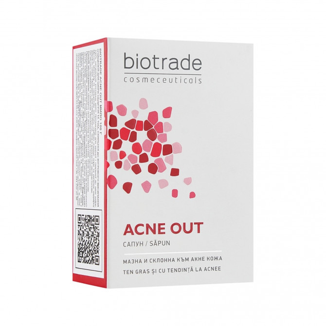 Мыло для лица и тела для жирной и проблемной кожи Biotrade Acne Out Soap 100 г купить в Украине 2