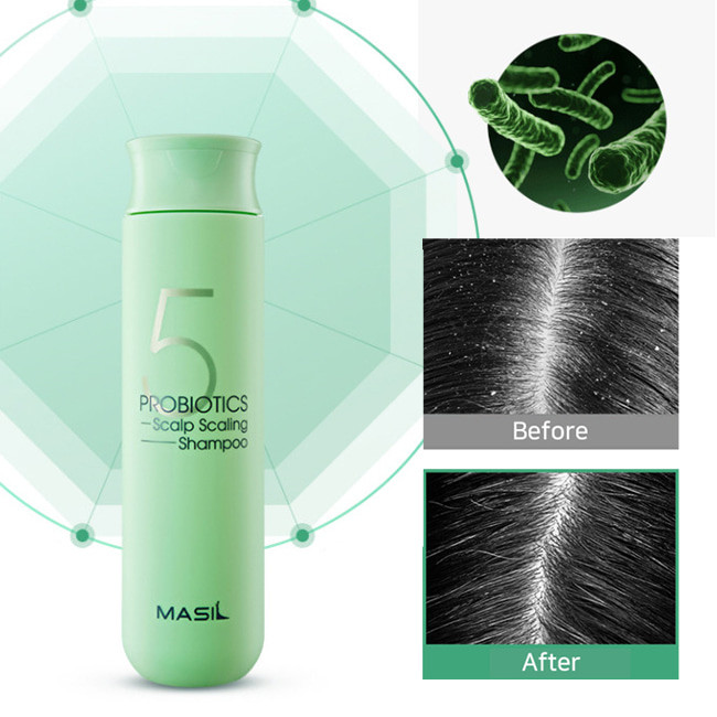 Глубокоочищающий шампунь с пробиотиками Masil 5 Probiotics Scalp Scaling Shampoo 8 мл купить в Украине 3