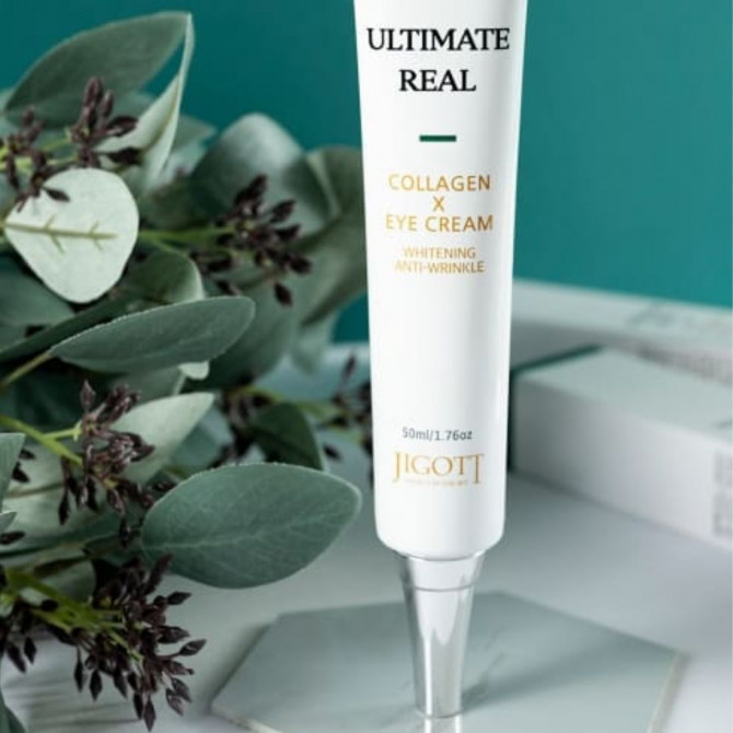 Омолоджуючий крем для повік з колагеном JIGOTT Ultimate Real Collagen Eye Cream 50 мл купити в Україні 2