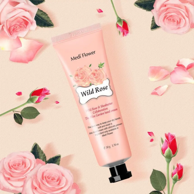 Крем для рук с экстрактом розы MEDI FLOWER The Bliss Garden Hand Creams Wild Rose 50 г купить в Украине 2