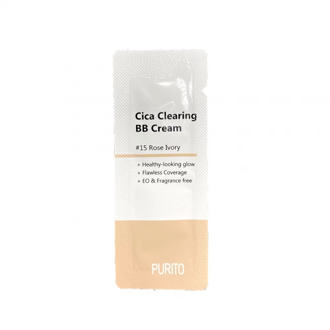 BB крем с экстрактом центеллы Purito Cica Clearing BB Cream SPF38/PA+++ #15 1 мл купить в Украине