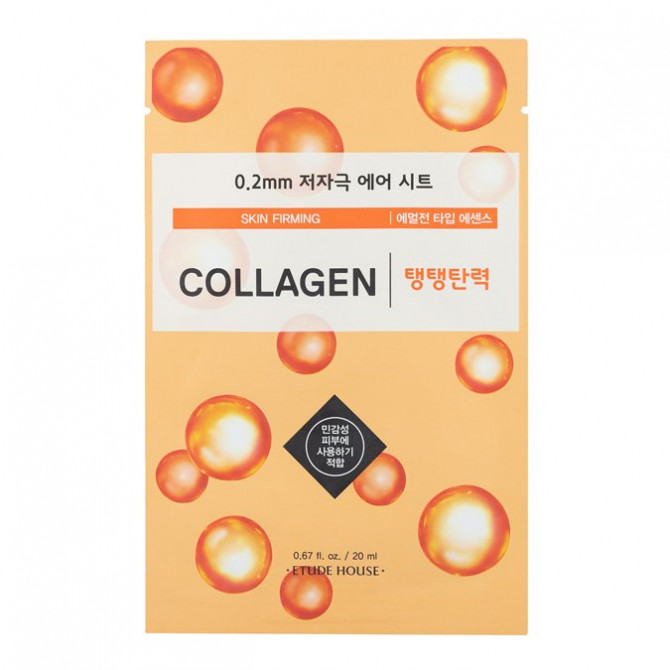 Ультратонкая тканевая маска с коллагеном, ETUDE HOUSE, Therapy Air Mask Collagen купить в Украине Ультратонкая тканевая маска с коллагеном, ETUDE HOUSE, Therapy Air Mask Collagen купить в Украине