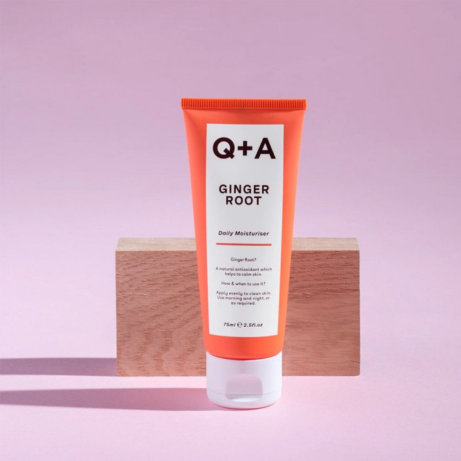Зволожуючий крем для обличчя на основі кореня імбиру Q+A Ginger Root Daily Moisturiser 75 мл купити в Україні 2