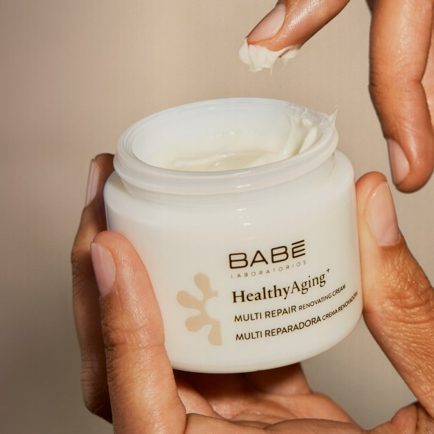 Дневной солнцезащитный крем с лифтинг-эффектом Babe Laboratorios Healthy Aging Multi Protector Lifting Cream SPF 30 50 мл купить в Украине 2
