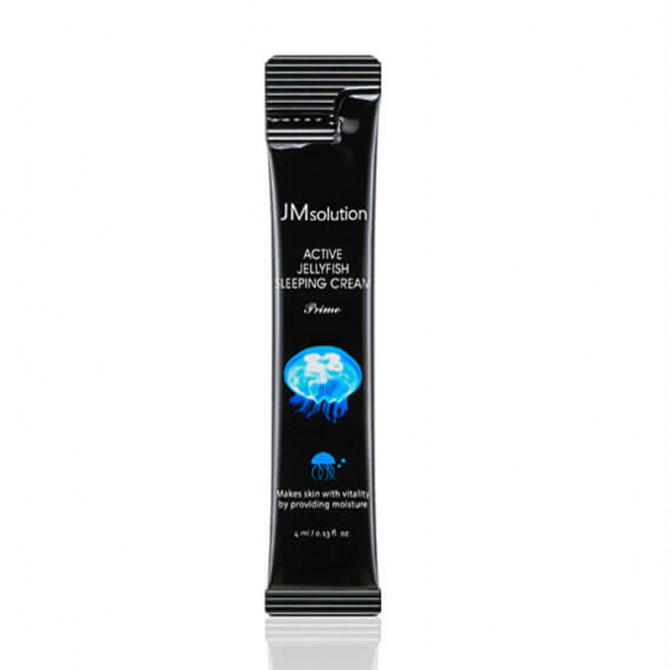 Зволожуюча нічна маска з гіалуроновою кислотою та екстрактом медузи JM Solution Active Jellyfish Sleeping Cream Prime 4 мл купити в Україні