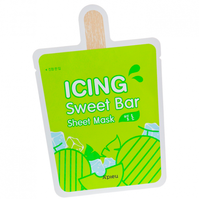 Увлажняющая тканевая маска с экстрактом дыни, A'PIEU, Icing Sweet Bar Sheet Mask, Melon купить в Украине Увлажняющая тканевая маска с экстрактом дыни, A'PIEU, Icing Sweet Bar Sheet Mask, Melon купить в Украине