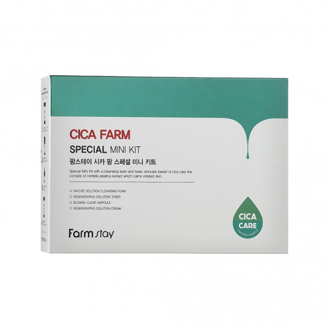 Набор средств с центеллой для проблемной кожи FarmStay Cica Farm Special Mini Kit купить в Украине 2