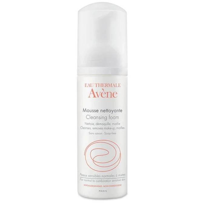 Пінка-мус що очищає для вмивання для всіх типів шкіри Avene Eau Thermale Cleansing Foam 150 мл купити в Україні