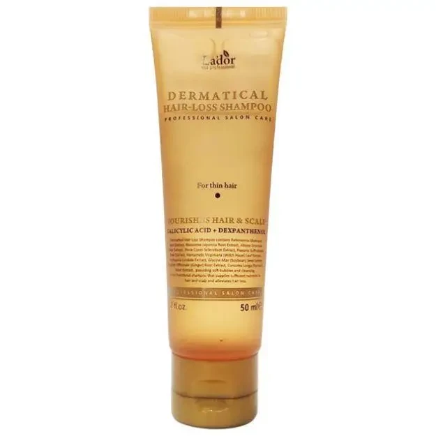 Шампунь против выпадения волос для тонких волос Lador Dermatical Hair-Loss Shampoo For Thin Hair 50 мл купить в Украине