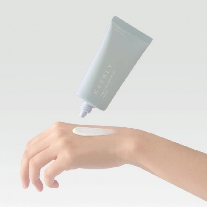 Зволожуючий сонцезахисний крем з рослинним скваланом Needly Vegan Mild Moisture Sun SPF 50+ PA++++ 10 мл купити в Україні 2