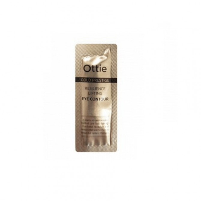 Антивозрастной крем для кожи вокруг глаз с частичками золота Ottie Gold Prestige Resilience Lifting Eye Contour 1 мл (пробник) купить в Украине