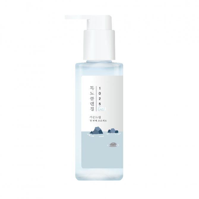 Мягкий гель для умывания с морской водой и гиалуроновой кислотой ROUND LAB 1025 Dokdo Cleansing Gel 150 мл купить в Украине