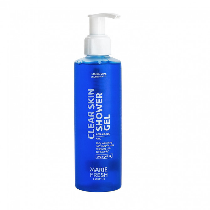 Гель для душа с кислотами для проблемной кожи Marie Fresh Cosmetics Clear Skin Shower Gel 200 мл купить в Украине