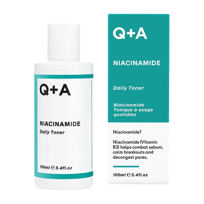 Осветляющий тонер для лица с ниацинамидом Q+A Niacinamide Daily Toner 100 мл купить в Украине