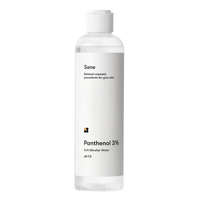 Міцелярна вода для чутливої шкіри з пантенолом Sane Panthenol 3% Soft Micellar Water 250 мл купити в Україні
