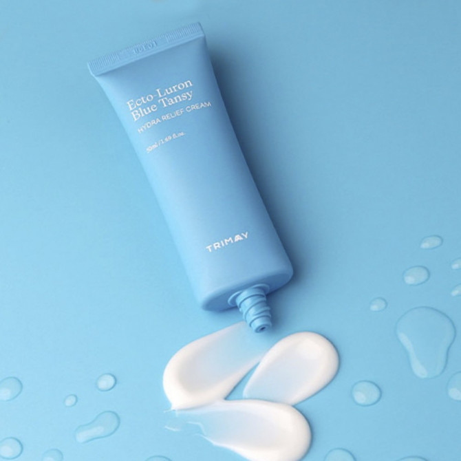 Зволожуючий крем з ектоїном та гіалуроновою кислотою Trimay Ecto-Luron Blue Tansy Hydra Relief Cream 50 мл купити в Україні 4
