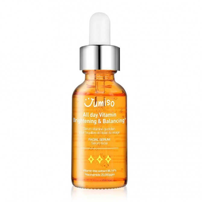 Осветляющая витаминная сыворотка Jumiso All day Vitamin Brightening&Balancing Facial Serum 30 мл купить в Украине