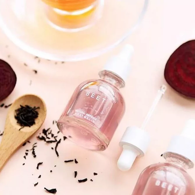 Пілінг-сироватка з AHA-кислотою і екстрактом чорного чаю Graymelin Beet Ampoule 30 мл купити в Україні 2