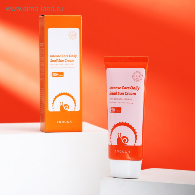 Солнцезащитный крем с муцином улитки Enough Intensive Care Daily Snail Sun Cream SPF 50+/PA+++ 70 мл купить в Украине 2
