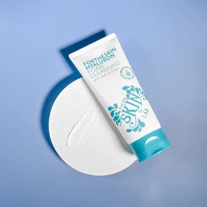 Пінка для вмивання з гіалуроновою кислотою Fortheskin Hyaluron Foam Cleansing 180 мл купити в Україні 3