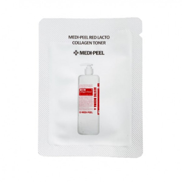 Восстанавливающий тонер с коллагеном и пробиотиками, MEDI-PEEL, Red Lacto Collagen Toner, 1 мл (пробник) купить в Украине Восстанавливающий тонер с коллагеном и пробиотиками, MEDI-PEEL, Red Lacto Collagen Toner, 1 мл (пробник) купить в Украине