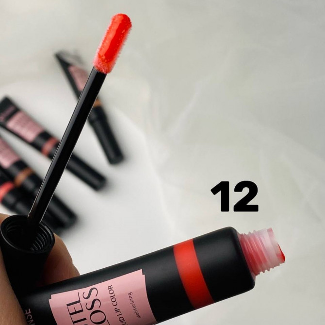Блиск для губ холодно-рожевий 12 Colour Intense Pastel Gloss 12 Dusty Rose 12 мл купити в Україні 5