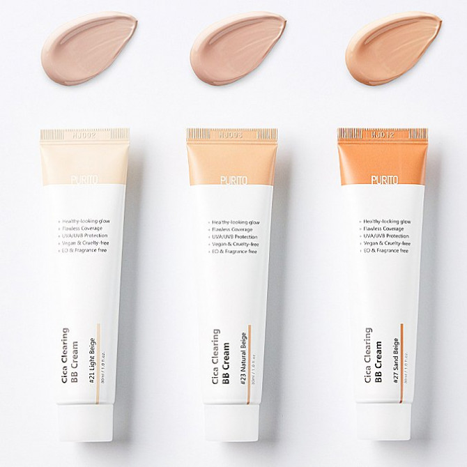 BB крем с экстрактом центеллы Purito Cica Clearing BB Cream SPF38/PA+++ #27 30 мл купить в Украине 8