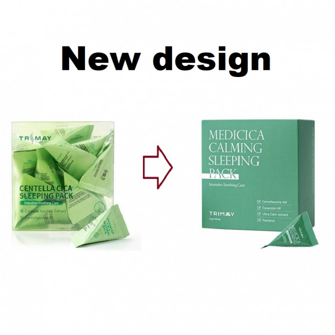 Успокаивающая ночная маска с центеллой Trimay Medicica Calming Sleeping Pack 3 г купить в Украине 4