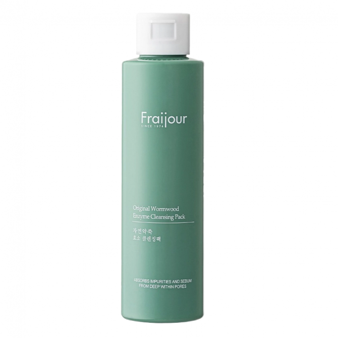Очищаюча ензимна маска для обличчя з рослинними екстрактами Fraijour Original Wormwood Enzyme Cleansing Pack 80 г купити в Україні