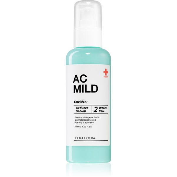 Лечебная эмульсия для проблемной кожи, Holika Holika, AC Mild Emulsion, 130 мл купить в Украине Лечебная эмульсия для проблемной кожи, Holika Holika, AC Mild Emulsion, 130 мл купить в Украине
