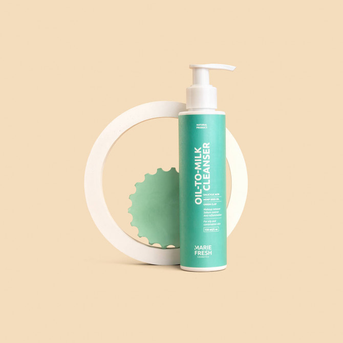 Гідрофільна олія для жирної та комбінованої шкіри Marie Fresh Cosmetics Oil-To-Milk Cleanser 150 мл купити в Україні 2