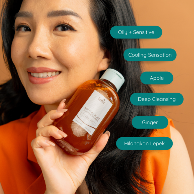 Шампунь для чувствительной кожи головы Lador Root Re-Boot Purifying Shampoo Ginger & Apple 300 мл купить в Украине 4