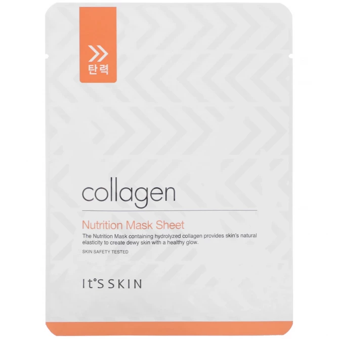 Питательная тканевая маска с коллагеном, IT'S SKIN, Collagen Nutrition Mask Sheet купить в Украине Питательная тканевая маска с коллагеном, IT'S SKIN, Collagen Nutrition Mask Sheet купить в Украине