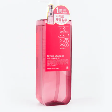 Восстанавливающий шампунь для придания объема волосам MISEENSCENE Perfect Styling Serum Shampoo 680 мл купить в Украине 2
