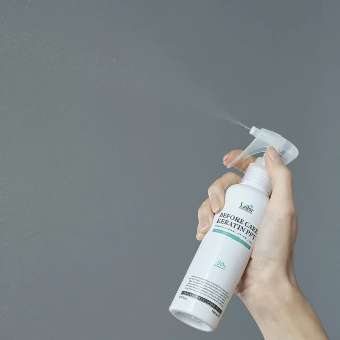 Спрей с кератином для восстановления поврежденной структуры волос Lador Before Care Keratin PPT 150 мл купить в Украине 4